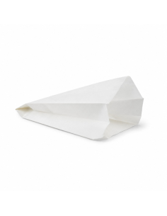 1000 Pcs - Sac papier tout usage blanc - 18 cm x 8 cm x 27 cm, idéal horeca