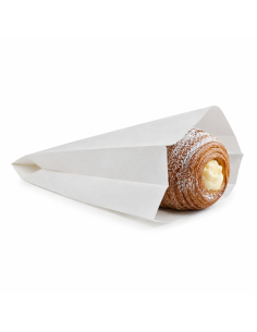 1000 Pcs - Sac papier tout usage blanc - 18 cm x 8 cm x 27 cm, idéal horeca 2