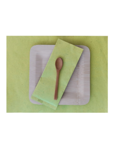 250 Pcs - Set de plateaux papier verts - 30 x 40 cm, parfaits pour le service 2