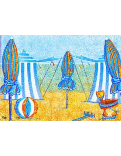 500 Pcs - Set papier décor balnéaire - 297x430 mm, Idéal pour présentations 2