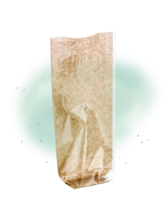 100 Pcs - Sac transparent fond cartonné kraft - 12 x 26 cm, polyvalent et résistant 2