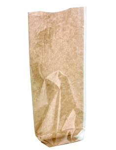 100 Pcs - Sac transparent fond cartonné kraft - 12 x 26 cm, polyvalent et résistant