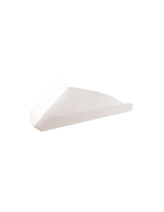 250 Pcs - Triangle carton blanc pour pizza/tarte - 17,7 cm, 17,5 cm, 2,7 cm