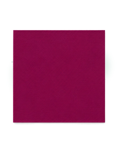 40 Pcs - Serviette micro point bordeaux 2 plis - 38 cm x 38 cm