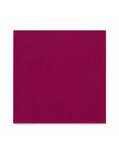 40 Pcs - Serviette micro point bordeaux 2 plis - 38 cm x 38 cm 2