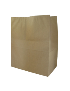250 Pcs - Sac SOS papier kraft brun - 320x170 mm, Hauteur: 380 mm