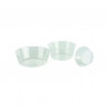 Caissette de cuisson plastique PS ronde translucide 120 ml Diam: 9,2 cm 9,2 x 2,7 cm x 100 unités