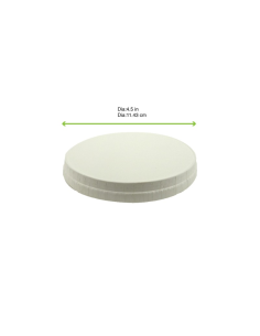25 Pcs - Couvercle blanc en carton - Ø1140 mm, sans plastique 2