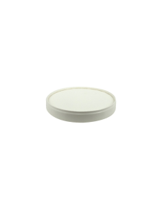 25 Pcs - Couvercle en carton blanc Ø90mm - Sans plastique, Écologique et Pratique