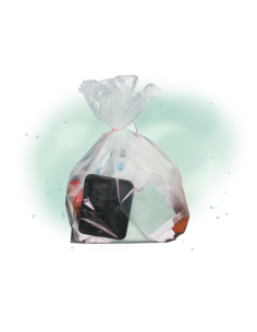 100 Pcs - Sac poubelle transparent - 130000 ml, 105 x 40,5 x 41 cm 2