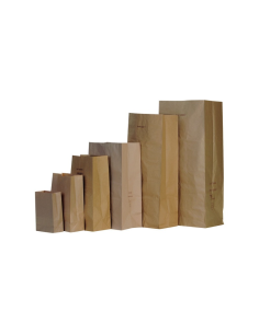 100 Pcs - Sac poubelle en papier 1 pli - 30L, 30 x 20 x 56 cm, Écologique