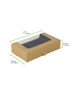 50 Pcs - Boîte sushi avec fenêtre antibuée pour 12-14 pieces 179x106mm H40mm 2