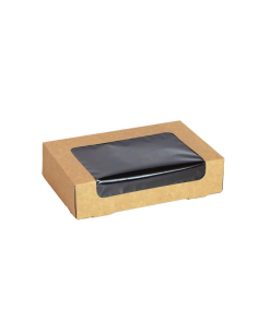 50 Pcs - Boîte sushi avec fenêtre antibuée pour 15 pieces 190x120mm H45mm