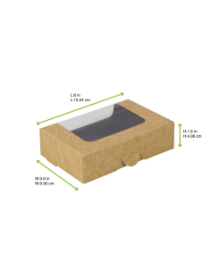 50 Pcs - Boîte sushi avec fenêtre antibuée pour 10-12 pieces 152x100mm H40mm 2