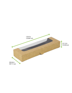 50 Pcs - Boîte sushi avec fenêtre antibuée pour 14-16 pieces 240x72mm H35mm 2
