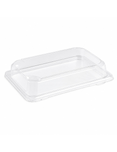 50 Pcs - Couvercle PET transparent - 14,1 cm, 9,9 cm x 0,7 cm