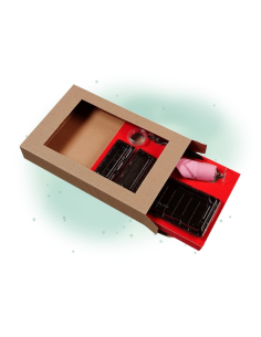 200 Pcs - Insert carton noir pour sushi - 410 x 270 mm, Hauteur: 25 mm 2