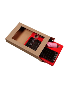200 Pcs - Insert carton noir pour sushi - 410 x 270 mm, Hauteur: 25 mm