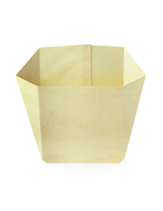 25 Pcs - Pochette en bois pour frites - 12,8 cm x 4 cm x 13 cm