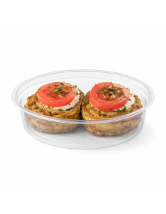 50 Pcs - Saladier PET "Saladeli" - 960 ml, Diam: 17 cm, Hauteur: 5,5 cm 2