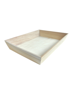 10 Pcs - Plateau repas bois "Noa" - 39 x 29 cm, Hauteur: 6,5 cm