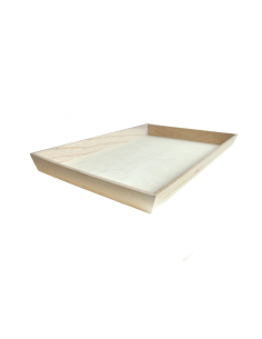 10 Pcs - Plateau en bois rectangulaire "Noa" - 45 x 30 cm x 4 cm