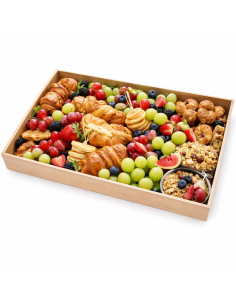 10 Pcs - Plateau en bois rectangulaire "Noa" - 45 x 30 cm x 4 cm 2