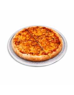 12 Pcs - Grille à pizza ronde en aluminium - Ø254 mm, Hauteur: 4 mm 2