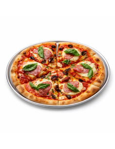 12 Pcs - Plateau en aluminium pour pizza - Ø254 mm, Hauteur: 8 mm 2