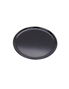 12 Pcs - Plateau noir pour pizza en aluminium - Ø203 mm, Hauteur: 8 mm