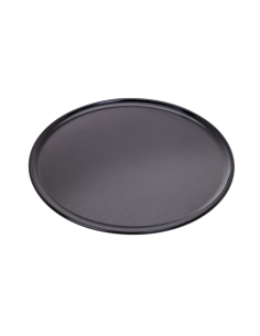 12 Pcs - Plateau noir pour pizza Aluminium Anodisé - Ø305 mm, Hauteur: 8 mm
