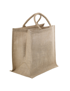 5 Pcs - Sac cabas en jute brun 370x230mm H360mm