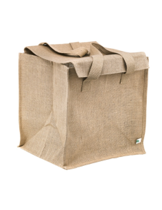 10 Pcs - Sac cabas en jute brun 380x330mm H380mm 2