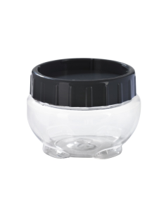 36 Pcs - Bocal Bokolock en plastique PET - 430 ml, Ø100 mm, Hauteur: 75 mm