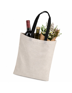 20 Pcs - Tote bag à anses noires 10x380mm H450mm 2