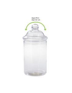 225 Pcs - Couvercle dôme transparent en plastique PP - Ø69 cm, Hauteur: 5,5 cm 2