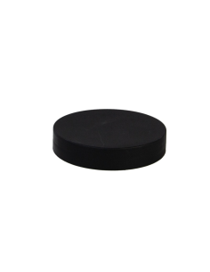 80 Pcs - Couvercle plat noir en plastique PP - Ø89mm, Hauteur: 16mm