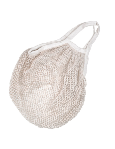 24 Pcs - Filet de courses en coton naturel avec anses 10x400mm H400mm