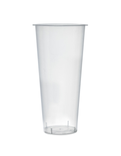 25 Pcs - Gobelet Bubble Tea Transparent - 650 ml, Hauteur: 178 mm, PP Injecté