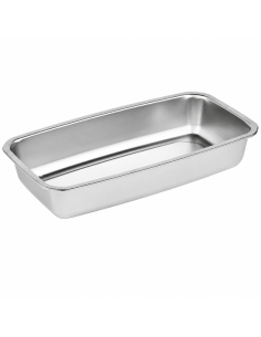 6 Pcs - Barquettes inox scellables GN 1/3 325x172mm H55mm