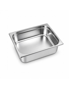 6 Pcs - Bac GN inox 1/2 H 6,5 cm 325x265mm H65mm