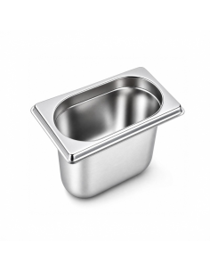 6 Pcs - Bac GN inox 1/9 H 10cm 176x108mm H100mm