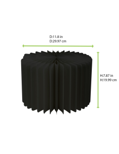 6 Pcs - Presentoir Noir pliable avec plateau en acrylique H200mm 2
