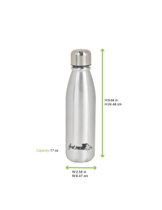 24 Pcs - Bouteille à eau aluminium - 500 ml, Ø35 mm, Hauteur: 245 mm 2