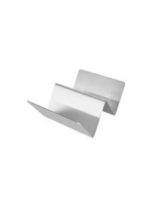 6 Pcs - Support à tacos en acier inoxydable - 130x100 mm, Hauteur: 50 mm