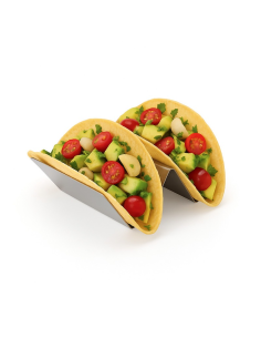 6 Pcs - Support à tacos en acier inoxydable - 130x100 mm, Hauteur: 50 mm 2