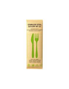 250 Pcs - Kit couverts inox 3/1 - Couteau, fourchette, serviette, H: 15 mm
