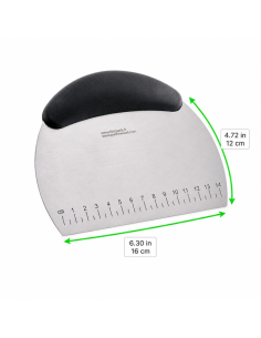 6 Pcs - Coupe-pâte avec mesure intégrée - 160 x 120 mm, pratique et précis 2