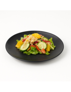 12 Pcs - Assiette noire ré-employable Black Phoenix - Hauteur: 28 mm, Durable 2