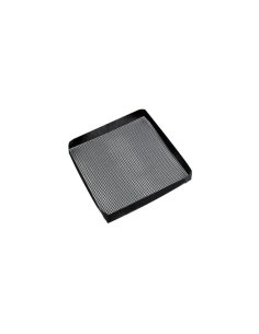 2 Pcs - Plaque grillagée en silicone avec bordure pour BBQ 279x279mm H30mm